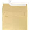 LUXPaper A7 Invitation Envelopes | Peel & Press | 5 1/4" x 7 1/4" | Blonde Metallic | 80lb. Text | 500 Qty