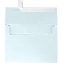 LUXPaper A7 Invitation Envelopes | Peel & Press | 5 1/4" x 7 1/4" | Aquamarine Metallic | 80lb. Text | 50 Qty