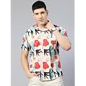 Luxrio Casual Printed Textured Fabric Shirt for
