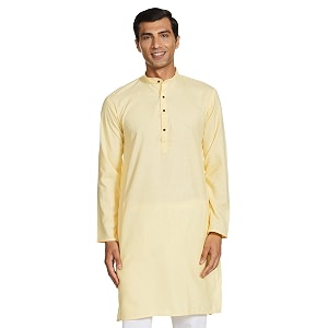 luxrio men39s cotton blend solid regular fit kurta