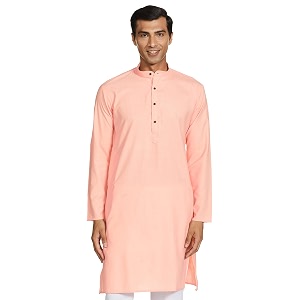 luxrio men39s cotton blend solid regular fit kurta
