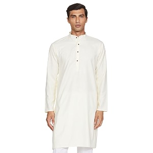 luxrio men39s cotton blend solid regular fit kurta