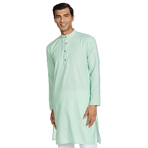 luxrio men39s cotton blend solid regular fit kurta