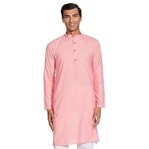 luxrio men39s cotton blend solid regular fit kurta