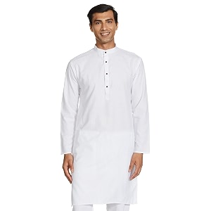 luxrio men39s cotton blend solid regular fit kurta