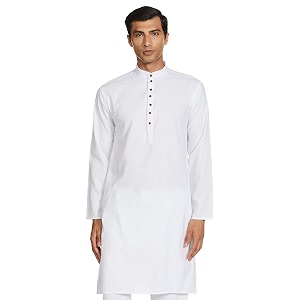 luxrio men39s cotton blend solid regular fit kurta