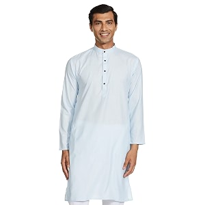 luxrio men39s cotton blend solid regular fit kurta