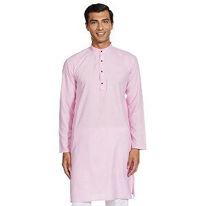 luxrio men39s cotton blend solid regular fit kurta