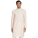 Luxrio Men's Cotton Blend Solid Regular Fit Kurta