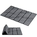 Luxspire Stone Bath Mat, Stone Shower mat Foldable 24x16, Marble Gray
