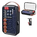 Luxtude Battery Organizer Storage Case with Tester