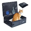 Luxtude Travel Litter Box for Cats, Portable and Easy to Clean