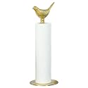 Luxurious Gold Paper Towel Holder Countertop, Brass Paper Towel Holder for Kitchen, Unique Gold Bird Decor - Sturdy, Durable, and Elegant Home Decor for Kitchen