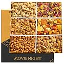 Luxurious Treats Movie Night Gift Basket - Gourmet Mixed Dried Fruit & Nuts Variety Box, Healthy Gifts Dad Men Women Fathers Day Gift Ideas