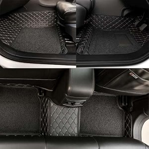 premium 7d car floor mat for merc benz e class old  black