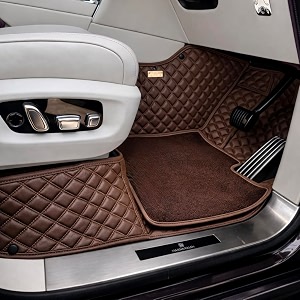 7d car floor mat for mercedes c-class c-220 2016-2018  black