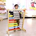 Wooden Abacus for Kids | Montessori Math Toy | 10 Row Educational Counting Frame | Abacus Tool for Toddlers & Preschool | Learning Kit for Age 3–6