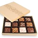 Luxury Chocolate-Covered Graham Cracker Cookie Gift Box – 12 Gourmet Treats with Rich Chocolate & Assorted Toppings – Perfect Food Gift Box for Delivery - USA Made