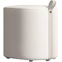 Luxury Girls Makeup Stool Dresser for Bedroom and Living Room White Short Square Stool for Shoes and Foot Rest