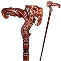 Luxury Handmade Wooden Walking Cane – Premium Carved Solid Wood, Ergonomic Comfort Grip, Designer Canes for Men &amp; Women, Elegant Fashionable Walking Stick 36
