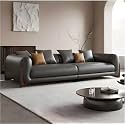 Luxury Leathrette Contemporary Sectional Sofa Set with