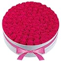 Perfectione Roses 100 Preserved Roses in Velvet Box, Flowers for Delivery