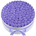 Perfectione Roses 100 Preserved Roses in Velvet Box, Flowers for Delivery