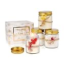 Luxury Scented Candles Gift Set, Pack of 4 Fragranced Oudh, Amber, Rajnigandha & English Up to 24 Hours Burn Time 100% Natural Soy Wax Smoke-Free Candle for Home Decor and Gifting