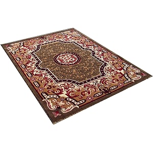 luxury shag area rug 6x8 feet  ultra soft 1 inch thick carpet for living room amp bedroom  anti-slip durable amp easy-care floor rug
