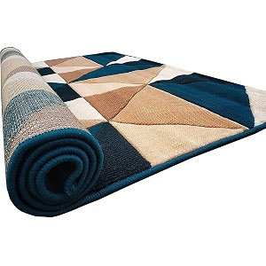 luxury shag area rug 6x8 feet  ultra soft 1 inch thick carpet for living room amp bedroom  anti-slip durable amp easy-care floor rug