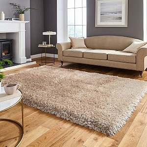 Luxury Shaggy Solid Plain Fluffy Fur Rectangular