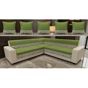 Luxury Sofa Cover L Shape 5 Seater
