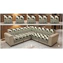 Luxury Sofa Cover L Shape 5 Seater