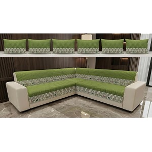 Luxury Sofa Cover L Shape 6 Seater