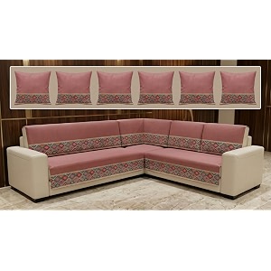 Luxury Sofa Cover L Shape 6 Seater