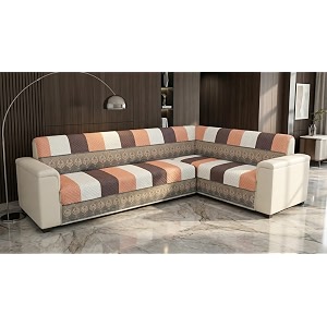 Luxury Sofa Cover L Shape 6 Seater