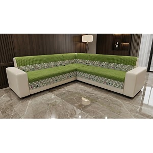Luxury Sofa Cover L Shape 6 Seater