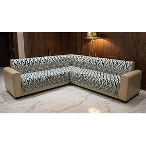 Luxury Sofa Cover L Shape 6 Seater