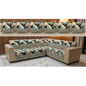 Luxury Sofa Cover L Shape 6 Seater