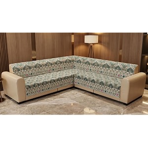 Luxury Sofa Cover L Shape 6 Seater