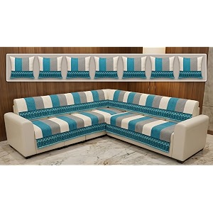 Luxury Sofa Cover L Shape 7 Seater