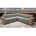 Luxury Sofa Cover L Shape 7 Seater