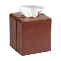 Luxury Square Tissue Box Cover PU Leather Tissue Box Holder Cube