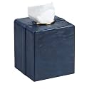 Luxury Square Tissue Box Cover PU Leather Tissue Box Holder Cube