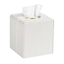 Luxury Square Tissue Box Cover PU Leather Tissue Box Holder Cube