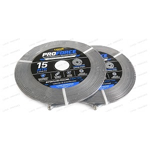 luxus proforce heavy duty wire puller 15 meter  flexible spring steel cable pulling tool for electricians amp contractors 2