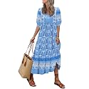 LUXVEER Women39s Floral Boho Maxi Dress 2026