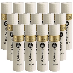 dotted 10 inch high density spun pre-filter 5 micron pp spun cartridge compatible for 10 inch pre-filter housing of all water purifier  pack of 15 spun filter 120 gram