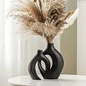 Lvases Snuggle Hollow Ceramic Vase Set of 2 for Nordic Boho Home Decor