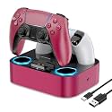 LVFAN Dual Controller Charger Station for PS5 Controllers